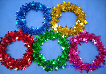 Opening ceremony of the games Wreath props plastic bright wire wire ring Kindergarten flower strip gymnastics parade wholesale