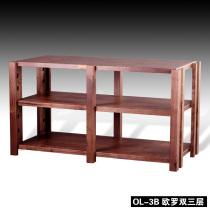 Yinyue Huidian OL-3B European double three-layer solid wood rack audio rack sound frame equipment frame power amplifier frame