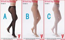 Three Tour Cool Play VERYCOOL 1 6 Pantties Stockings VCF2001 A Black B Flesh C White Spot