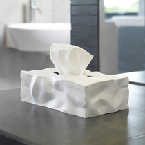 Denmark imported tissue box pleated bottomless tissue box creative red dot design home decoration paper box bottomless