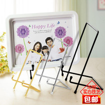 Pendulum Wrought iron photo frame bracket Medal certificate holder Photo frame display frame Porcelain plate shelf Album pendulum table base