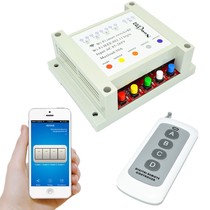 wifi switch Mobile phone APP remote control switch Intelligent remote switch 4-way 220V timing delay 433M wireless