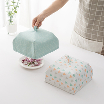 Household heat preservation dish cover foldable food Net anti-fly table cover food box sealed dust cover curtain