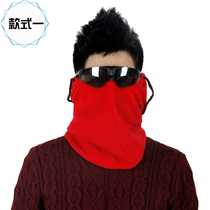 Headwear male and female dong kuan zhua rong mao hiking skiing warm hat headgear mask scarf-snow cap