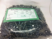 Straight plug electrolytic capacitor 22UF 50V 1000 pack high quality brand new