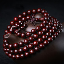 Small leaf red sandalwood handstring 108 beads full of Venus demolition old material along the pattern of high density men and women bracelets