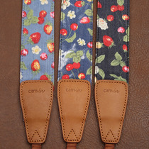 cam-in cotton series denim professional camera back strap universal interface CS043