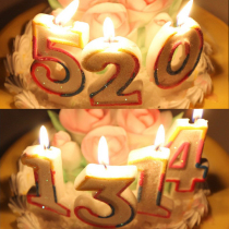 Birthday surprise gift Gold powder digital candle Party supplies Creative Happy birthday candle romance