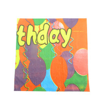 Birthday party supplies children Baby Disposable Paper towel card cartoon napkin 10 pieces birthday balloon
