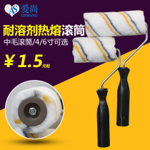 4 inch solvent resistant roller brush 6 inch latex paint roller brush Paint brush wall roller Medium hair hot melt roller
