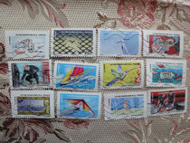 Foreign letters and sales stamps France issued in 2013 air set 12 full
