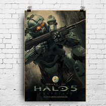 halo game poster character characters figure 40 * 60cm halo Fleide Fred retro kraft printed