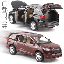 JKM 1:32 Toyota Highlander police car alloy car model toy off-road vehicle metal simulation toy