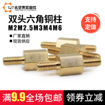 M2M2 5M3M4M6 non-standard custom double head hexagonal copper column isolation support computer case security camera column