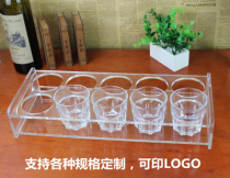 KTV bar commonly used 12-head bullet cup holder acrylic octagonal cup holder beer cup holder