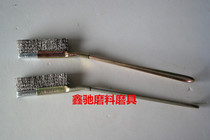 Wholesale stainless steel wire brush with handle mini knife brush pipe polishing cleaning rust removal Burr Special
