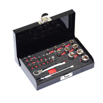Industrial grade Taiwan imported 28pcs mini ratchet wrench combination set Batch head sleeve extension rod gift