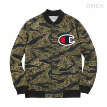  SUPREME X CHAMPION SNAP FRONT SWEAT CHAMPION CO-BRANDED JACKET