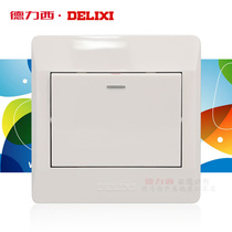 Delixi CD210 switch socket one switch panel one open switch single control switch socket panel