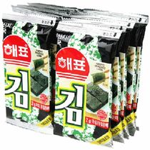3 bags from (sea seaweed) Korea imported sea plate sea baked seaweed seaweed 16g grams 8 small packs