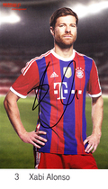 Spanish national foot Harvey Alonso Bayern Munichs 2014-15-season pro-pen signing card