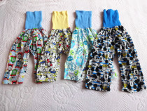 Japanese cut label surplus Childrens cotton wicker cloth seven-point pants Boy and girl wicker cloth large pp air conditioning pants