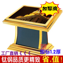 Stainless steel seat floor light box lobby horizontal guide platform reference plate floor display table enlarged number Guide Table