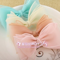 Factory direct diy Korean handmade chiffon multi-layer bow accessories hair accessories shoes gift decorations
