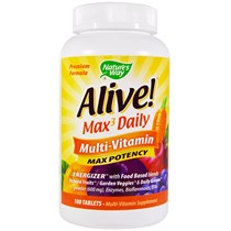 Natures Way Alive Max3 Daily Multivitamin 180 Tablets Fruit and Vegetable Extract
