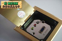 Hidden lift-up clamshell RDC-120 all copper plate insert three Lotus RCA VGA Audio and video 86 panel