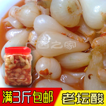 Guangxi Liuzhou specialty farm fresh sour and spicy buckwheat head bubble called head acid Zizania non sweet kimchi pickles 500g
