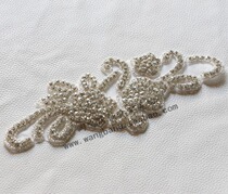 Beautiful flowers rhinestone jewelry dress diamond decoration DIY bride wedding dress hair band wedding shoes applique diamond material