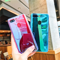 oppor11 mobile phone case new r15 dream version blue light gradient streamer soft shell r15 all-inclusive anti-drop transparent female