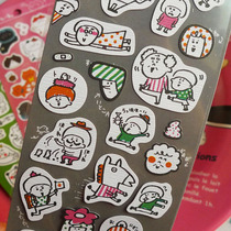 Nissan hand-painted illustration style cat small animal food funny artist hand account schedule paper stickers