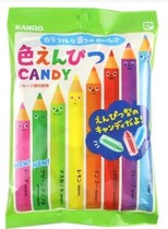 Japan imports Kanro Color Pencil Candy 8 fruit flavor old packaging 76g*6 group