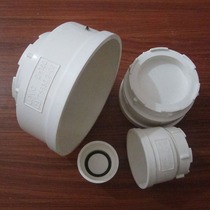 Sewage pipe cover fittings PVC plastic drainage pipe fittings 110 joint cleaning mouth sealing pipe cap plug with inspection port