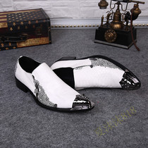 Personality New Snake Leather Current Shoes Han Edition Simple Youth Leisure Shoes Daily Hairy Hairy Shoes