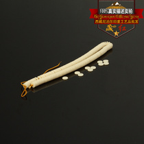 Tibetan sheep fat white milk white septer necklace with coconut shell loose pearl Bodhi root grinding Indian coconut shell