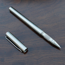 Stainless steel mid-pen creative handmade metal pen thick solid pipe wall holding comfortable sending lovers friends practical gifts