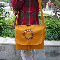 Haiqing bag sachet bag monk bag three clothes bag Chaoshan bag shoulder bag sea blue bag inclined backpack bag bag