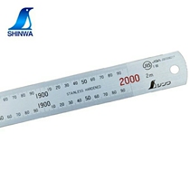 Japanese Penguin SHINWA affinity stainless steel steel ruler 13072 steel plate ruler 3000CM 3 m 14079