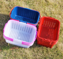 Batch strawberry bayberry basket portable plastic fruit grape basket picking basket Mulberry blueberry square blue egg box
