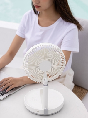 Eroheber giraffe desktop electric fan telescopic folding portable bass wind table vertical circulating fan