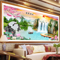 Flow water money diamond painting landscape diamond cross stitch 2020 New embroidery living room full diamond masonry painting 2020 New