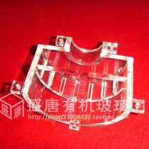 Transparent plexiglass pipe bar Acrylic Acrylic shunt pipe pipe fittings opening custom organic pipe