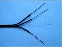 Outdoor self-supporting single-core leather cable FTTH optical fiber to the home optical cable 3 steel wire reinforced 2-core foot meters