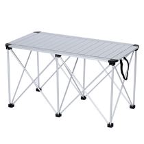 Outdoor supplies aluminum alloy folding table and chair portable table picnic stall barbecue beach table