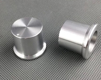 30mm silver all aluminum highlight knob with logo