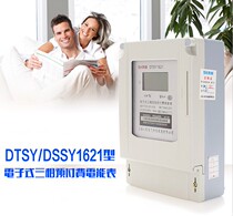 Shanghai Peoples three-phase four-wire prepaid meter DTSY1621 card meter fire meter three-phase prepaid 10-40A