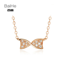 18k gold butterfly necklace group inlaid diamond pendant diamond necklace woman lock bone chain